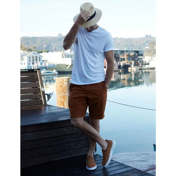 Samuel Hubbard Flight Slip-on Shoes in Nutmeg / White Size 8.5 - Picture 12 of 12